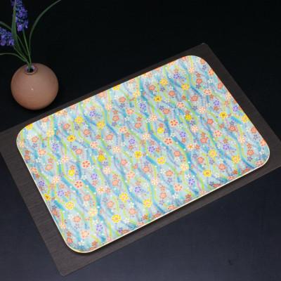ふるさと納税 和歌山市 友禅和紙 トレー M 33cm 梅桜 桜流れ 2枚セット 食洗機対応のおしゃれな和風トレー |  | 01