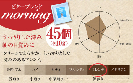 【全3回定期便】 ドリップバッグセット 45個 ＜スペシャルティコーヒー＞ 【イヌイットコーヒーロースター】[ASAB038]