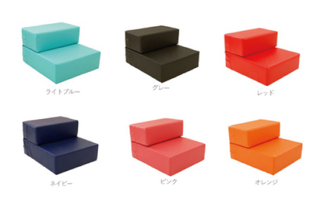 No.261-08 PVCレザードッグステップ「CHITO」Lサイズ（ネイビー）