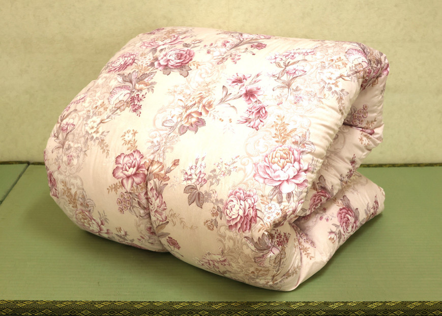 立体キルト羽毛ふとん　ローラ　【ピンク色】 322032_AG013VC01