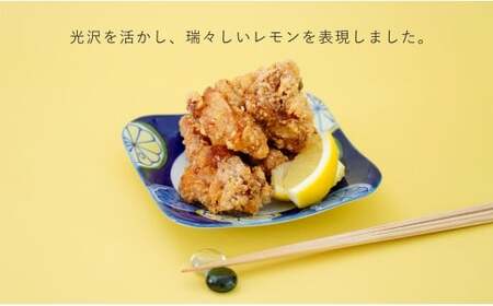 有田焼 染錦檸檬 皿【源右衛門窯】食器 器 うつわ 取り皿 取皿 銘々皿 ケーキ皿 手描き ad094