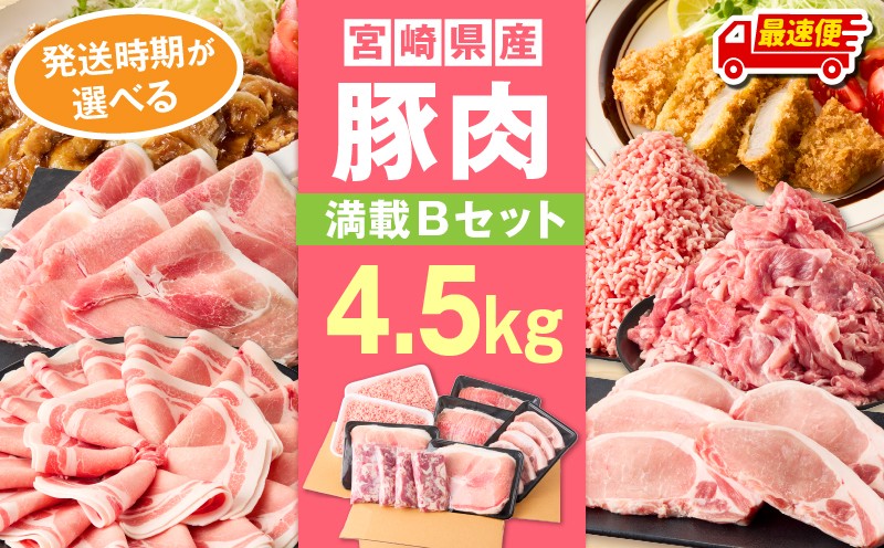 
                  【発送時期が選べる】宮崎県産豚4.5kg 満載Bセット_M241-021-03-SKU
                
