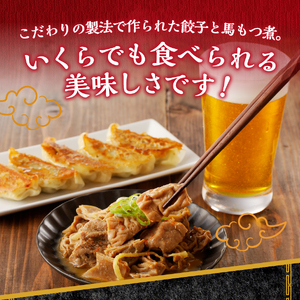 餃子 30個 馬 もつ煮 セット 冷凍餃子 おつまみ ギョーザ