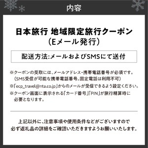 北海道札幌市　日本旅行　地域限定旅行クーポン90,000円分（Eメール発行）