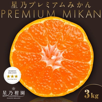 
            ＜三つ星ブランド＞星乃みかんプレミアムシリーズ(3kg)＜C45-94＞【1625778】
          