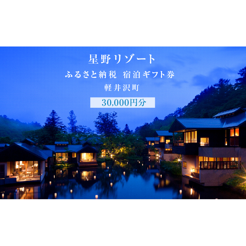 宿泊券 ホテル 軽井沢 星野リゾート 30,000円分 ギフト券 チケット 券 観光 旅行 宿泊