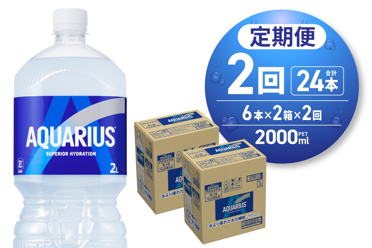 
            【２ヶ月定期便】アクエリアス　2000mlPET×12本
          
