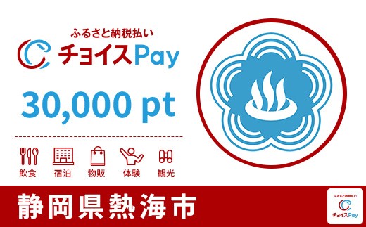 
                  熱海市チョイスPay 30,000pt【会員限定のお礼の品】
                