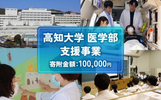 【返礼品なし/100,000円】 高知大学 医学部 支援事業(教育・研究・地域医療の支援）| 研究支援 人材育成 地域医療 看護教育支援 高知県 南国市 高知大 