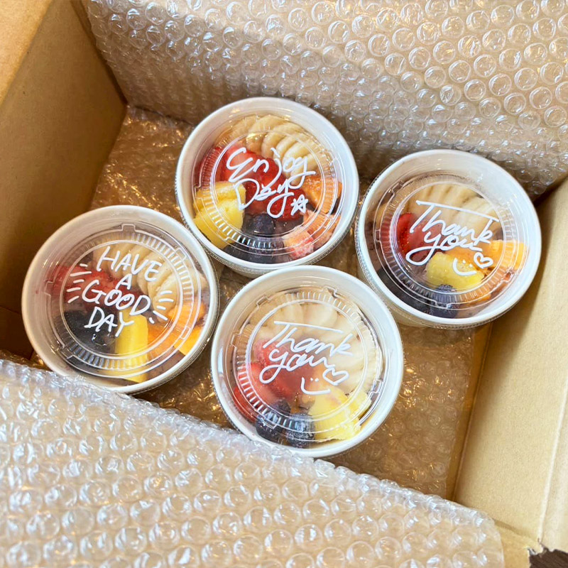 【定期便6回】【山形の旬のフルーツ】を使った アイスフルーツボウル 4個×6ヶ月(計24個) FY25-264