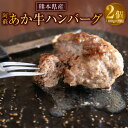 【ふるさと納税】阿蘇 あか牛 ハンバーグ 2個 100g×2個 牛肉 肉 お肉 赤牛 あかうし 和牛 惣菜 グルメ おかず 国産 冷凍 九州 熊本県 送料無料