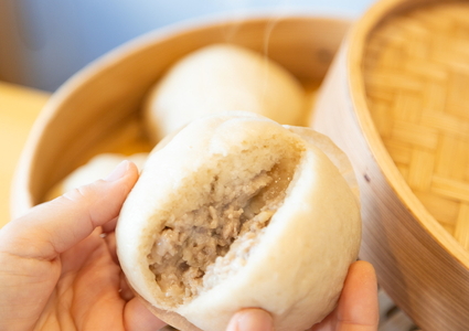 手作りグルテンフリー!お米で作った豚まん6個セット