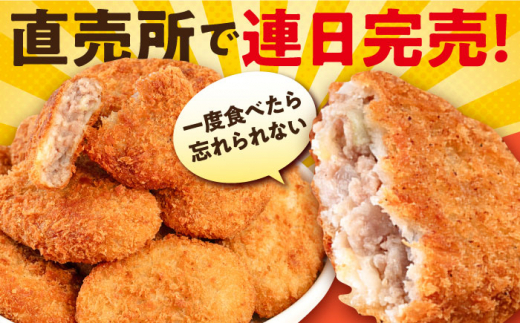 【全6回定期便】メンチカツ 20個 1.8kg ころっけ 惣菜 お弁当 パーティ 大人数 揚げ物 横須賀 【三富屋商事株式会社】 [AKFJ069]