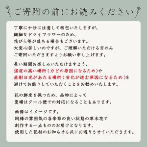 【ドライフラワー】 花 リース 草木花 HO