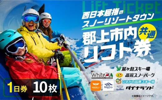 郡上市内スキー場リフト1日券(5枚) カタログギフト チケット  その他 200000円 G0134d
