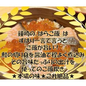 宮城 三陸 本場の味 極上鮭とイクラの味 ご飯が旨い◎鐘崎の「はらこ飯」6P【鮭 さけ いくら惣菜 魚介類 水産 食品 人気 おすすめ 仙台市 ひな祭り こどもの日 母の日 父の日 お中元 敬老の日 