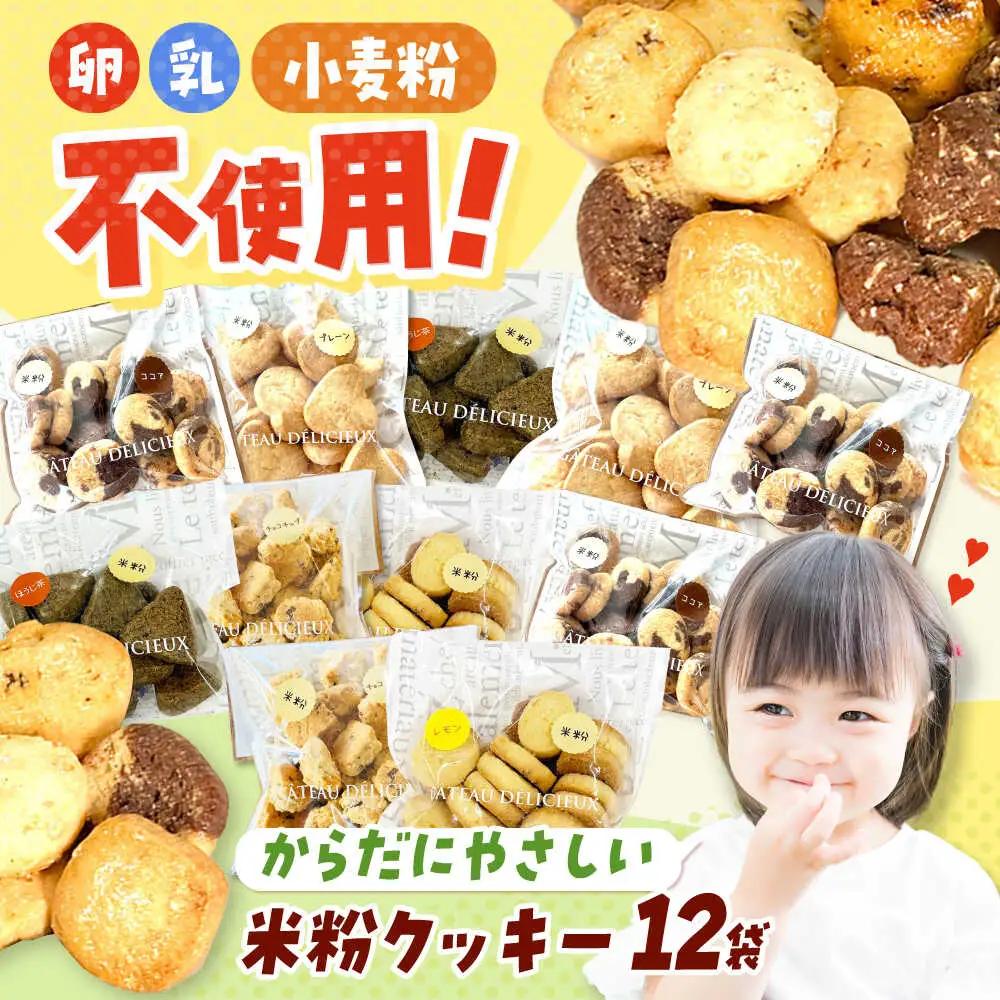 米粉クッキー 12個入り 大阪府高槻市/アレルギーに配慮したパン菓子の店hana-hana[AOBF007] クッキー クッキー クッキー クッキー クッキー