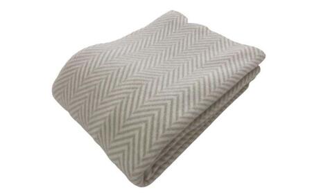 【ベージュ】ウール毛布 （毛羽部分） シングル 140x200cm WOOL-1 BE