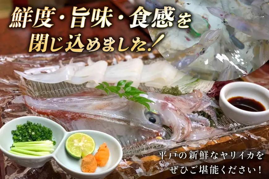 【ふるなびWEEK対象】 イカ 極鮮ヤリイカ 刺身 約500g
