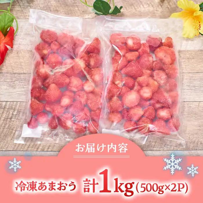 福岡産 冷凍 あまおう 1kg （500g×2袋） 桂川町/南国フルーツ株式会社 [ADBW005] あまおう いちご 果物 冷凍 フルーツ 