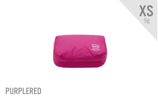 【TO&FRO】軽すぎるポーチ ORGANIZER AIR【XSサイズ・パープルレッド】