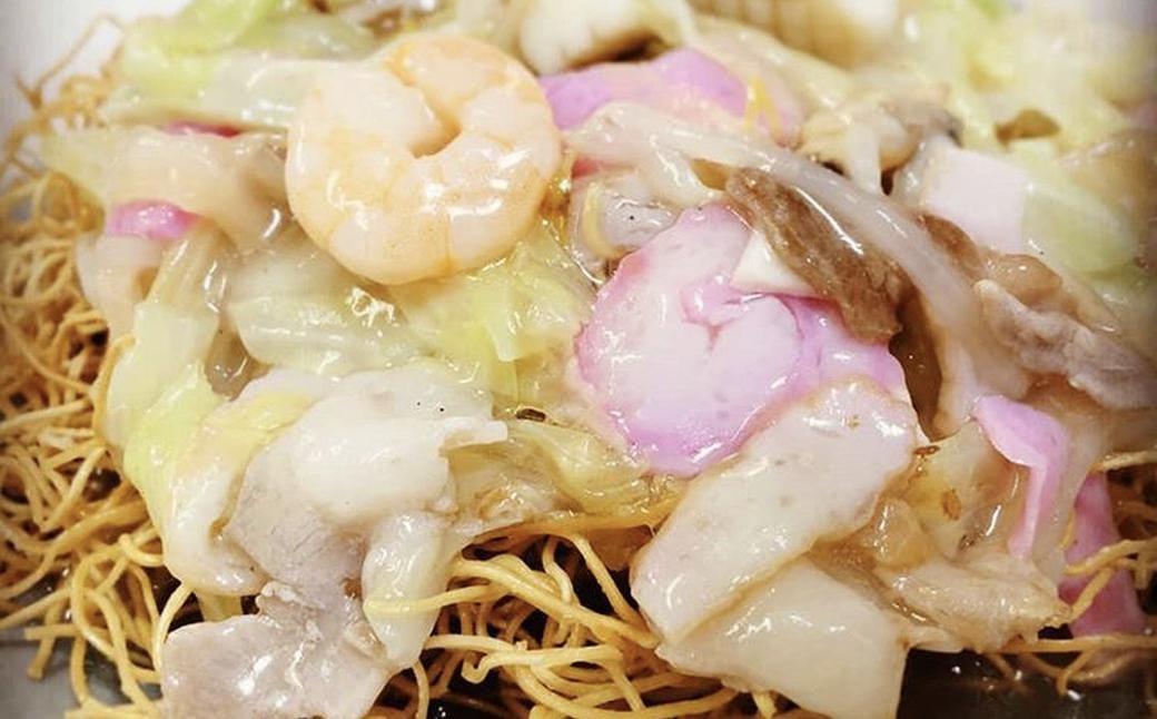 老舗の長崎ちゃんぽん麺・長崎皿うどん麺のセット！「唐灰汁」を使用 (スープ付) セット レシピ付き  麺類 麺