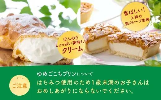 会津ゆめごこちセット雅 （ 会津山塩のシュークリーム 約70g × 4個  ／ ゆめごこちプリン 約100g × 4個 ／ ゆめごこちパイ 約40g × 6個 ） お菓子 菓子 おかし スイーツ プリ