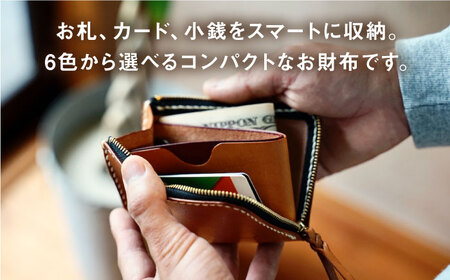 本革 miniウォレット 糸島市 / BLESS コンパクト 財布 革 革製品 革小物 レザー 本革 牛革 ミニマル シンプル クラフト 小物 ビジネス メンズ レディース  [AAA012]