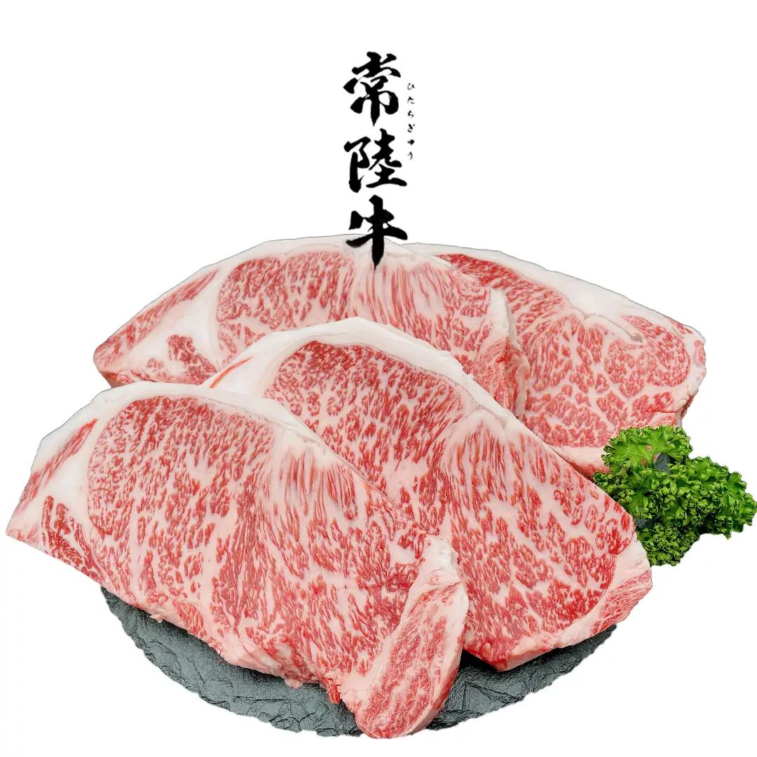 常陸牛 A5 等級 サーロイン ステーキ 250g × 4枚 ( 合計 1kg ) あらびき わさび 1本付き ( 茨城県共通返礼品 ) 黒毛和牛 国産黒毛和牛 和牛 国産 牛肉 牛 お肉 肉 ひたち