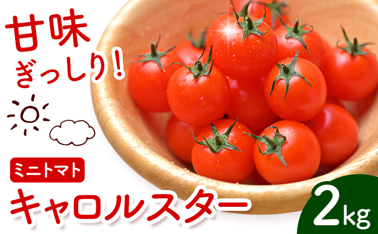 ミニトマト キャロルスター 約2kg ますだふぁーむ《7月上旬-11月末頃出荷》熊本県 南阿蘇村 キャロルスター 野菜 旬 夏野菜 トマト---sms_cmsfmks_af711_26_11000_2