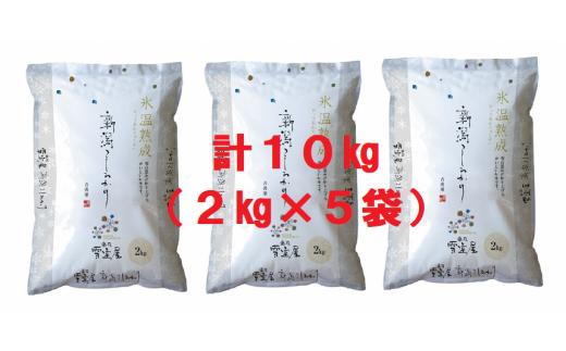 【令和7年産新米】阿賀野産 コシヒカリ 「雪室米」10kg（雪室氷温熟成） 新潟県 阿賀野市 米 こめ コメ 白米 精米 1J10059