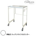 【ふるさと納税】伸縮式キッチンサイドカウンター グランホワイト【146S003】