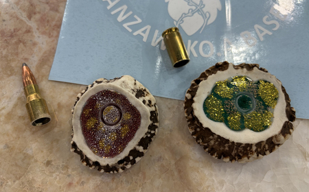 丹沢湖ベース お香立て＋リングホルダーセットＡ【 ハンドメイド 神奈川県 山北町 】