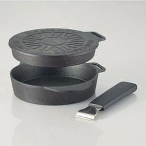 スキレット フライパン 2WAY 14cm フタつき アウトドア IH対応 オーブン対応 鋳鉄製 スケーター キッチン用品 調理 料理 15-030
