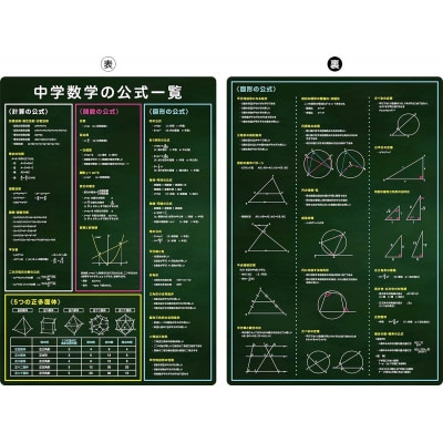 受験教材下敷き 7枚セット【 下敷き 文房具 教材 ツール 高校受験 暗記 記憶 視覚 勉強 学習 受験 テスト 試験 隙間時間 中学生 元素 理科 国語 数学 化学 歴史 英語 7教科 セット フラ