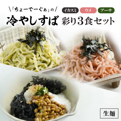 ふるさと納税 西原町 彩り生麺冷やしすば3食セット