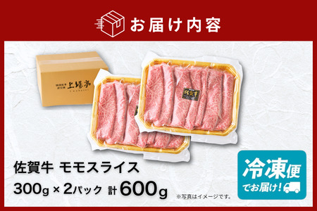 佐賀牛 モモスライス 600g：B220-039