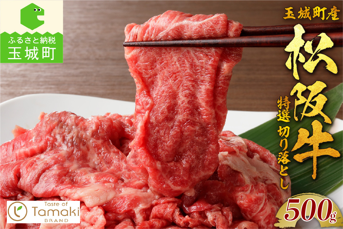 
                  玉城町産 松阪牛特選切り落とし 500g（肉 牛肉 松阪牛 国産 特選切り落とし 国産和牛 すき焼き 焼肉 炒め物 トレイ入 香り 甘み 厳選 冷凍 ミライエ 小林牧場 家庭用 三重県 玉城町）
                