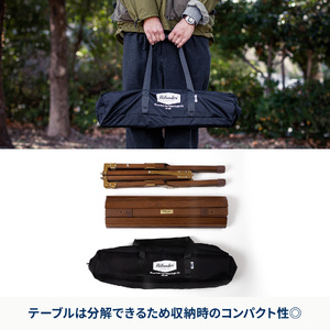 ウッドロールトップテーブルＬＩＧＨＴ90　ダークブラウン×ブラック_OS226-0021