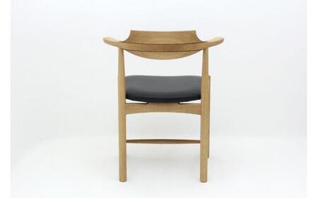 シズクルチェア OAK／本革ブラックダイニングチェア 飛騨の家具 飛騨家具 木馬舎 AY038