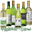 【ふるさと納税】甲州ワインの飲み比べ6本セット ふるさと納税 ワイン 笛吹市 山梨ワイン 酒 アルコール 山梨県 記念品 お祝い 送料無料 127-011