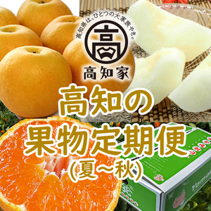 【D06018】高知の果物定期便(夏～秋)