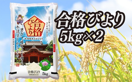 ｂ－２７４ 縁起米 合格びより ５ｋｇ×２袋（令和５年産 佐賀県産 さがびより）