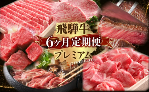 
定期便 プレミアム飛騨牛6回お届けミディアムコース | 飛騨牛 牛肉 肉 和牛 国産牛 6ヶ月 定期
