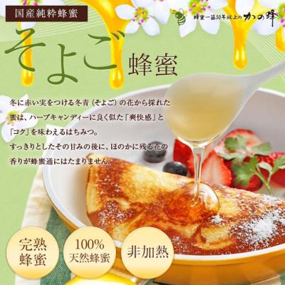 ふるさと納税 八女市 かの蜂の国産そよご蜂蜜 1kg(とんがりポリ容器) |  | 01