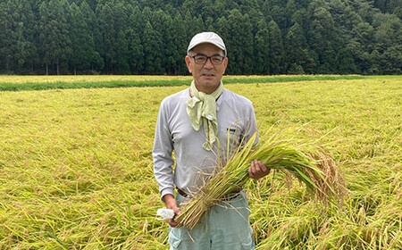 ＜定期便12ヵ月＞＜令和7年産＞衣川の男米コシヒカリ 玄米 (5kg×12回) ふるさと納税 福知山市 プレミアム米 衣川 男米 コシヒカリ もちもち 甘み 自然の堆肥 有機肥料 【fc-DB004-