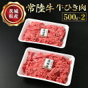 【ふるさと納税】【常陸牛】牛ひき肉 500g×2 合計1kg 藤井商店 常陸牛ひき肉 常陸牛 国産牛 和牛 牛肉 ひき肉 ひきにく 挽肉 挽き肉 牛挽肉 牛挽き肉 2P パック セット 小分け ミンチ ハンバーグ メンチカツ コロッケ 国産 茨城県産 冷凍 送料無料