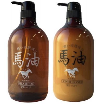 ふるさと納税 群馬県 宇津木産業 馬油シャンプー(MAシャンプー)&amp;馬油コンディショナー(MAコンディショナー)本体セット