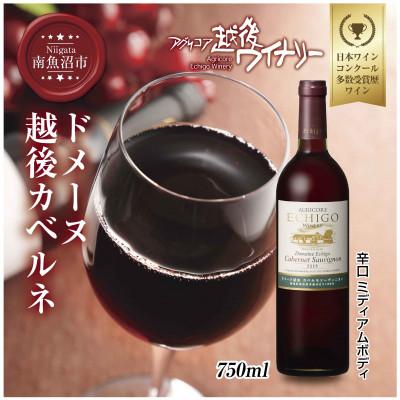 ふるさと納税 南魚沼市 ドメーヌ・越後カベルネ  赤 750ml 越後ワイナリーの辛口 ミディアムボディ 魚沼ワイン