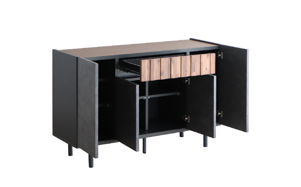 【東馬家具】クリート SB 120 CL【美しさ モダン 空間作り ワンランク上 贅沢 アカシア材 コンクリート調 完成品 脚のみ取付】(H060620)